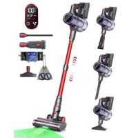 aspiradora con cable 6 en 1 ultraligera con potencia de succion de 55kpa aspiradora de mano con filtro hepa lavable para el hogar el coche el pelo de las mascotas alfombras y suelos duros