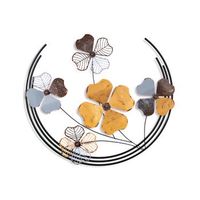 decoracion pared de metal haiyang 2 multicolor 70x62x4 cm