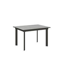 mesa extensible 90x120180 cm cumar cemento estructura antracita