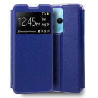 cool funda flip cover para xiaomi redmi note 14 liso azul
