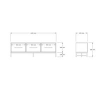 mueble tv melody blanco