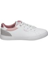 zapatillas para mujer pepe jeans pgs30617-800 blanco y rosa 38