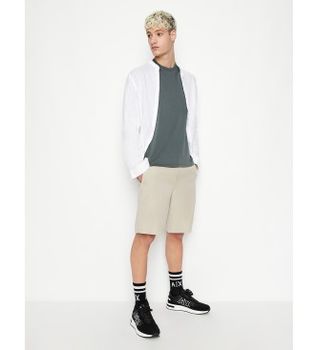 A|X Armani Exchange para hombre. 8NZS67ZNFNZ1724 Bermudas Lino beige (40), Casual