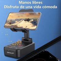 altavoces inalambricos zealot z7 con soporte para telefono altavoz de subwoofer portatil para exteriores resistente al agua ipx 5 bateria de 1200 mah