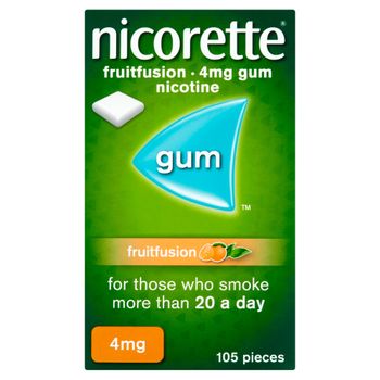 Nicorette Gum 4mg Fruit Fusion - 105 Pieces