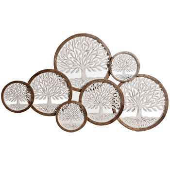 Decoracion Pared Mango 106x4x63 Arbol De La Vida
