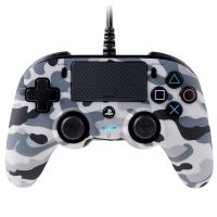 nacon compact controller mando con cable oficial ps4 camuflaje gris
