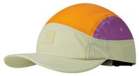 gorra buff 5 panel go blanco naranja violeta