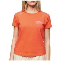 superdry camiseta t-shirt sportswear logo ajuste para mujer
