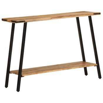 Mesa Consola De Madera Maciza De Mango 110x30x75 Cm Vidaxl