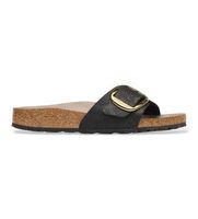 birkenstock para mujer 1032965 sandalias madrid big buckle ajuste estrecho negro 37 plano ninguno casual