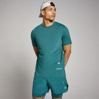 camiseta hybrid de malla para hombre de mp - azul verdoso intenso - xxxl