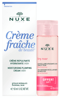 nuxe creme fraiche de beaute crema repulpante 30 ml  agua micelar 50 ml