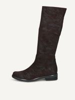 caprice boots brown made of textiles with block heel size 38