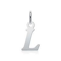 colgante de plata 925 letra l
