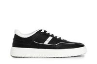 zapatillas deportivas de piel para hombre black