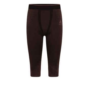Odlo Performance Warm Blackcomb 3/4 Mallas Para Correr Hombres-Marrón