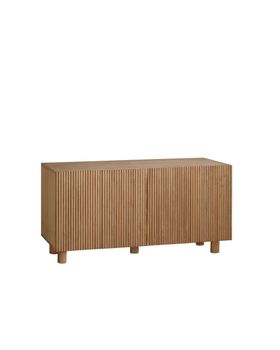 Aparador de madera de abeto y pino en tono roble medio 152x42cm