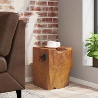 taburete  reposapies de madera maciza de teca cfw11675