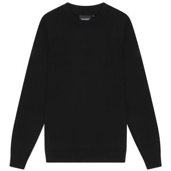 Lyle & Scott Jersey KN2121VC TONAL CREW MWRINO-Z86. BLACK para hombre