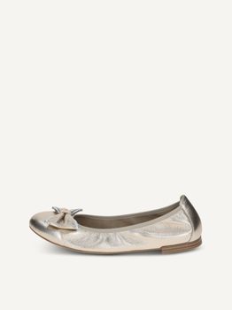 CAPRICE Ballerina, metallic, made of Leather with Block heel, Size 41