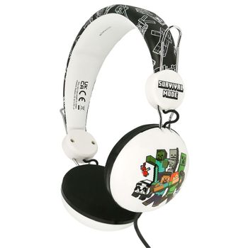 OTL Technologies Auriculares con Cable con Licencia Oficial Minecraft para NIÑOS A Partir DE 8 AÑOS hasta Adultos