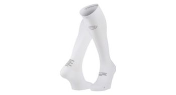 Calcetines de compresion bv sport run marathon blanco gris