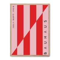 cuadro red and pink lines