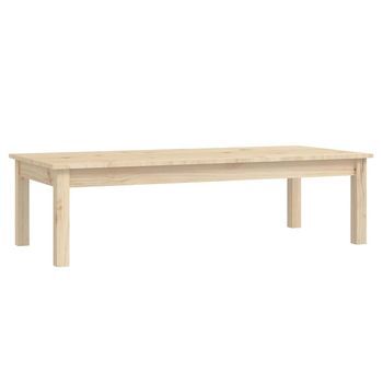 Mesa De Café - Mesa De Centro De Madera Maciza De Pino 110x50x30 Cm