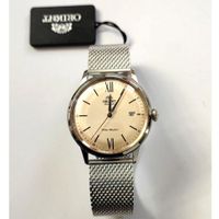 reloj automatico hombre orient bambino maestro ra-ac0020g dial beige 405mm correa acero malla admite cuerda manual