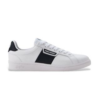 Fred Perry para hombre. B1310-200 Zapatillas de Piel B721 blanco (40), Plano, Cordones, Casual