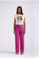 pantalones palazzo tejido superstretch hot pink 48