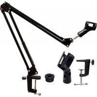 microfono novox nc-1 con brazo soporte sb35 ajustable y resistente