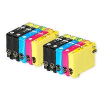 10x epson 18xl t1811 t1812 t1813 t1814 cartuchos de tinta compatibles para epson xp-102 xp-202 xp-205 xp-302 xp-305 xp-402 xp-405 xp-212 xp-215 xp-312 xp-30 xp-415 xp-322