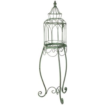 Jaula decorativa verde, 25x25x87h cm