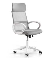 silla escritorio giratoria elevable respaldo transpirable gris