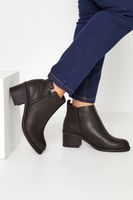 botines negros de tacon cuadrado en diferentes anchos