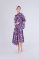 camisa de popelina estampada tweed s