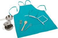 set de cocina con delantal