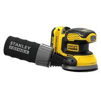 stanley lijadora rotorbital v20 18v con 1 bateria li-ion 2ah
