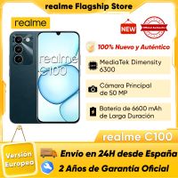 movil realme c100 5g bateria 6600mah pantalla 144hz ip64 doble sim 4gb128gb android 16 telefono movil resistente para europa