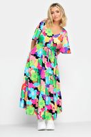 limited collection vestido largo de flores de colores mujer curvy y tallas grandes limited collection