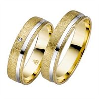 alianzas oro amarillo y blanco 5mm