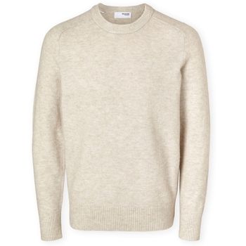 Selected Jersey Noos Rai Knit - Oatmeal para hombre