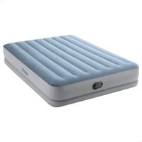 colchon hinchable doble mid-rise comfort con bomba usb fast-fill 152x203x36 cm gris