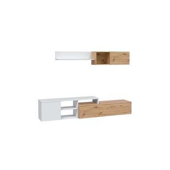 Conjunto Salón Teho Reversible Con Mueble Para Tv Moderno