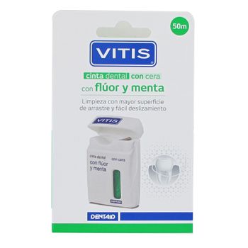Dentaid Vitis cinta dental con fluor y menta 50m