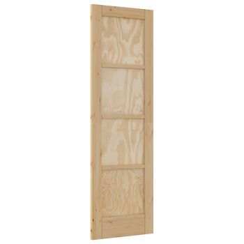 Puerta Interior Natural 61 X 198,5 Cm Madera Contrachapada Vidaxl