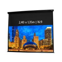 kimex pantalla de proyeccion electrica 240x135m formato 169 negra