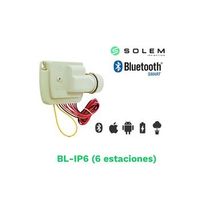 modulo solem bt 6 estaciones 9v - control bluetooth para riego automatico